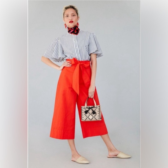 Kate Spade Red Wide Leg Pants - Picture 1 of 7
